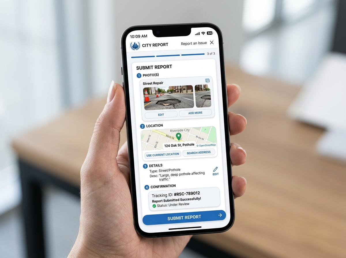 Citizen Mobile Reporting Interface